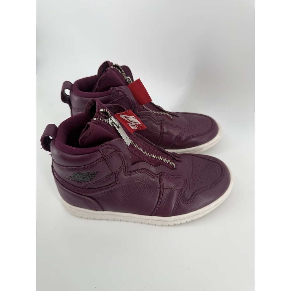 Nike Air Jordan 1 High Zip Women's 6 Bordeaux Burgundy Red AT0575-600